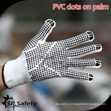 SRSAFETY 13G Guantes de nylon de punto con guantes de punto de pvc